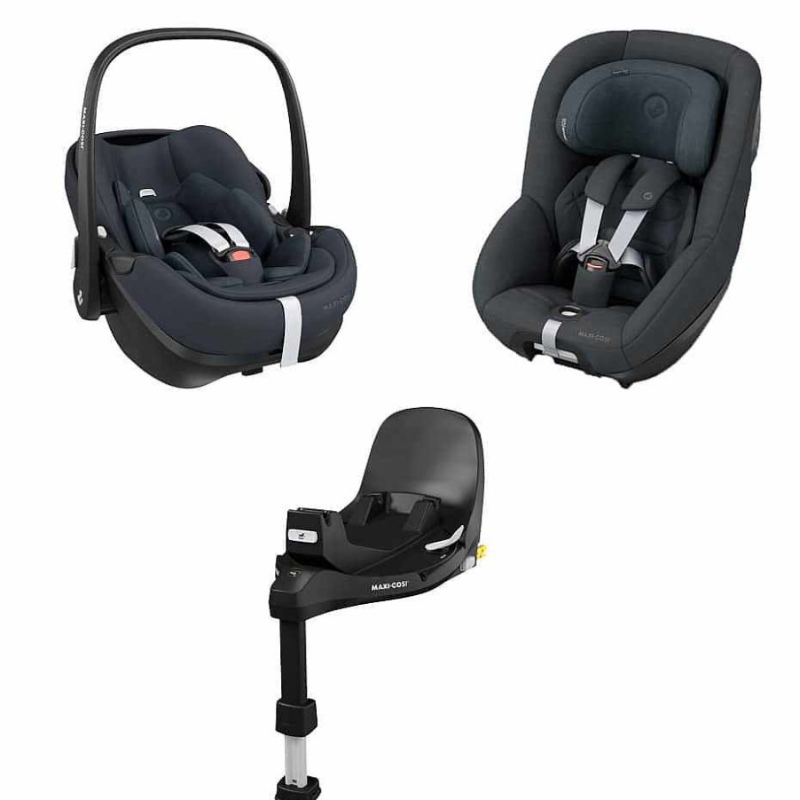 Kindersitze Maxi Cosi | 360 Pro Family-Bundle Essential Graphite